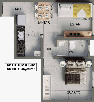 Imagem Apartamento com 2 Quartos à Venda, 53 m² em Bessa - João Pessoa Imagem Apartamento com 2 Quartos à Venda, 53 m² em Bessa - João Pessoa