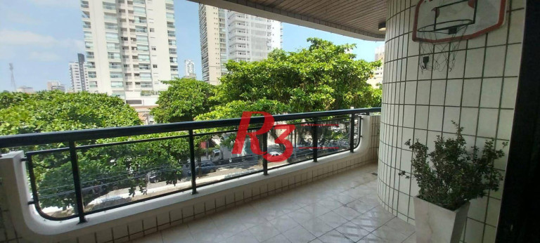 Imagem Apartamento com 3 Quartos para Alugar, 183 m² em Boqueirão - Santos