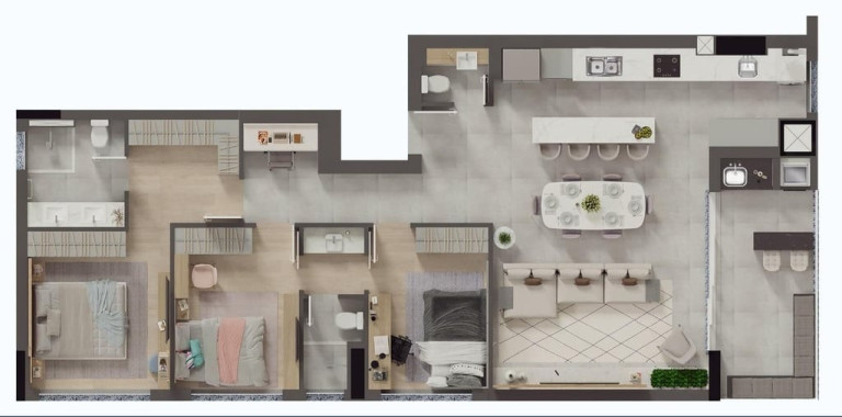 Imagem Apartamento com 3 Quartos à Venda, 128 m² em Cristo Rei - Curitiba