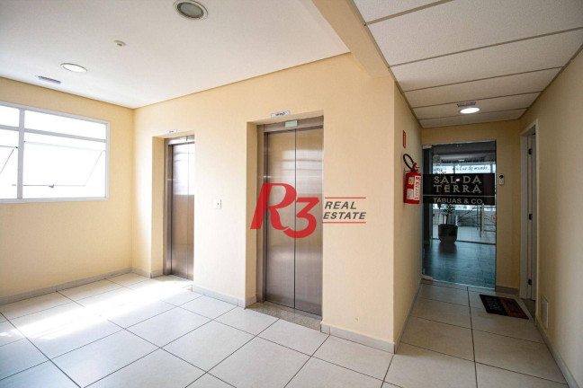 Sala Comercial à Venda ou Locação, 37 m² em Macuco - Santos
