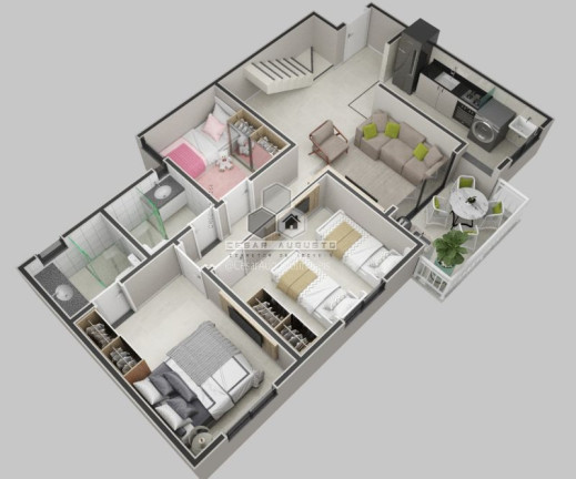 Imagem Apartamento com 2 Quartos à Venda, 51 m² em Centro - Eusébio Imagem Apartamento com 2 Quartos à Venda, 51 m² em Centro - Eusébio