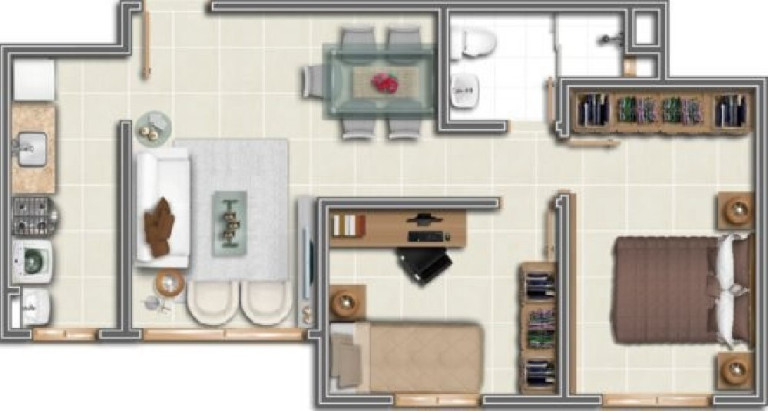 Imagem Apartamento com 2 Quartos à Venda, 58 m² em Vila Nova - Porto Alegre Imagem Apartamento com 2 Quartos à Venda, 58 m² em Vila Nova - Porto Alegre