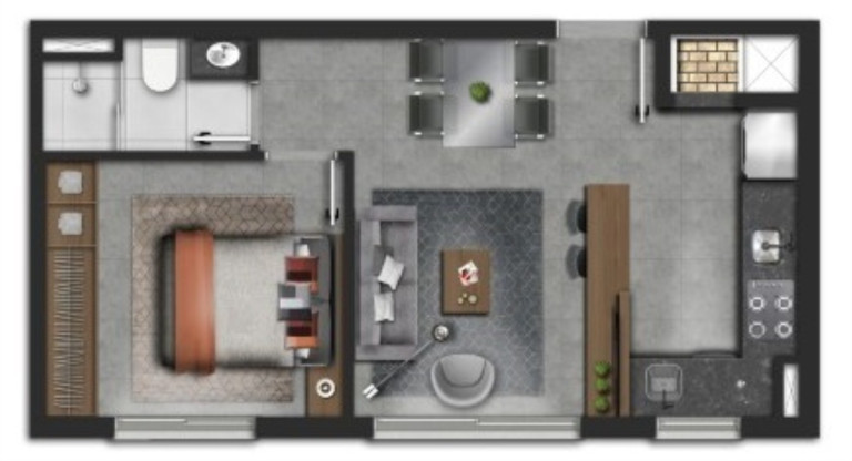 Imagem Apartamento com 1 Quarto à Venda, 38 m² em Santana - Porto Alegre Imagem Apartamento com 1 Quarto à Venda, 38 m² em Santana - Porto Alegre