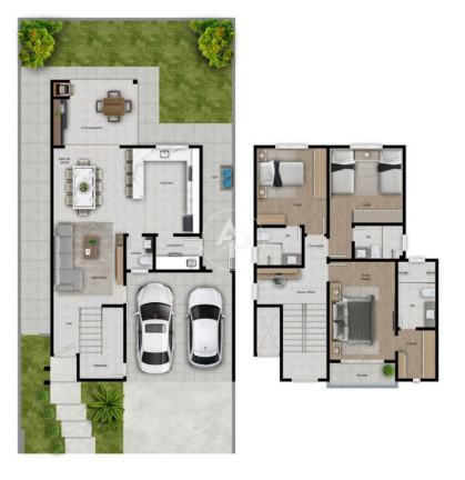 Casa de Condomínio com 3 Quartos à Venda, 175 m² em Jardim Carvalho - Ponta Grossa