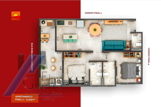 Imagem Apartamento com 2 Quartos à Venda, 73 m² em Itaguá - Ubatuba Imagem Apartamento com 2 Quartos à Venda, 73 m² em Itaguá - Ubatuba