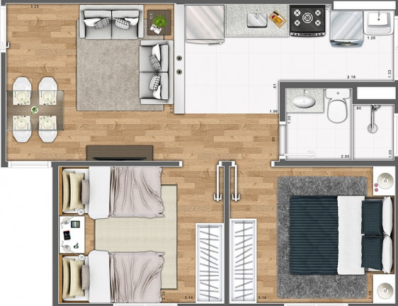Imagem Apartamento com 2 Quartos à Venda, 42 m² em Jardim Roseira - Campinas Imagem Apartamento com 2 Quartos à Venda, 42 m² em Jardim Roseira - Campinas