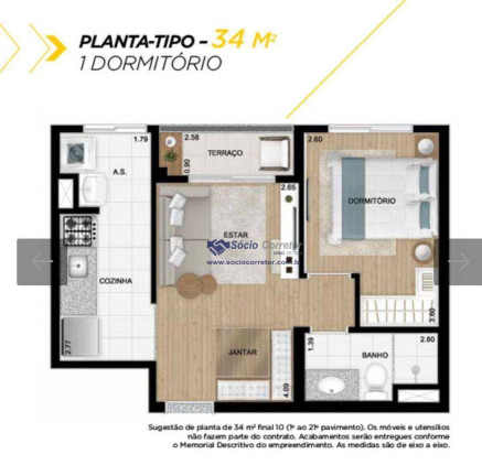 Imagem Apartamento com 1 Quarto à Venda, 34 m² em Liberdade - São Paulo Imagem Apartamento com 1 Quarto à Venda, 34 m² em Liberdade - São Paulo