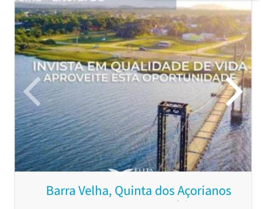 Imagem Terreno à Venda, 406 m² em Quinta Dos Açorianos - Barra Velha