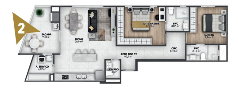 Imagem Imóvel com 3 Quartos à Venda, 122 m² em Centro - Itajaí Imagem Imóvel com 3 Quartos à Venda, 122 m² em Centro - Itajaí