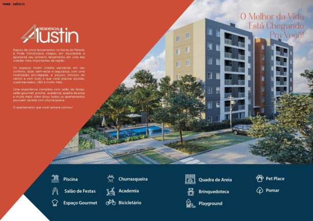 Imagem Apartamento com 3 Quartos à Venda, 55 m² em Núcleo Habitacional Papa João Paulo I - Apucarana Imagem Apartamento com 3 Quartos à Venda, 55 m² em Núcleo Habitacional Papa João Paulo I - Apucarana
