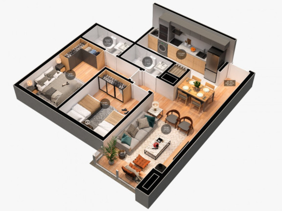 Imagem Apartamento com 2 Quartos à Venda, 65 m² em Centro  - Canela