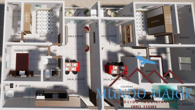 Imagem Apartamento com 2 Quartos à Venda, 54 m² em Jardim Haydee - Mauá