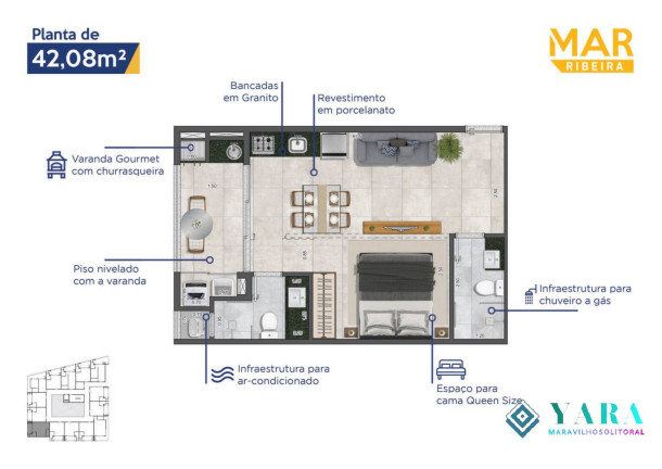 Imagem Apartamento com 1 Quarto à Venda, 52 m² em Praia Das Toninhas - Ubatuba