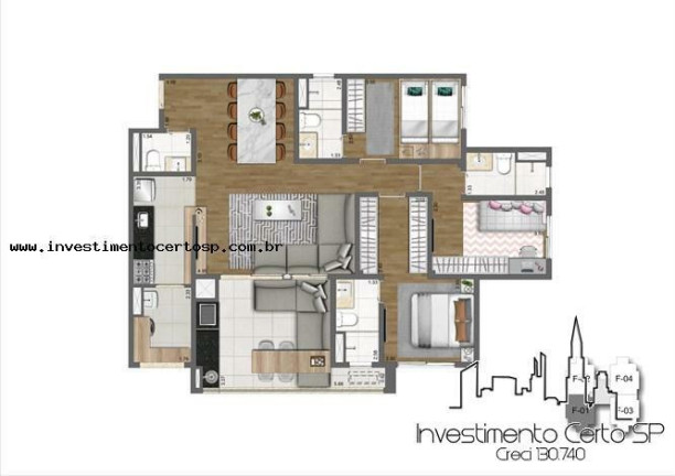 Imagem Apartamento com 3 Quartos à Venda, 109 m² em Mooca - São Paulo Imagem Apartamento com 3 Quartos à Venda, 109 m² em Mooca - São Paulo