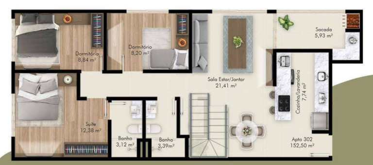 Imagem Apartamento com 4 Quartos à Venda, 152 m² em Balneário Do Estreito - Florianópolis Imagem Apartamento com 4 Quartos à Venda, 152 m² em Balneário Do Estreito - Florianópolis