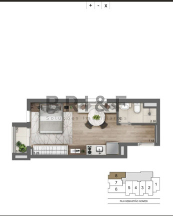 Imagem Apartamento com 1 Quarto à Venda, 36 m² em Brooklin - São Paulo Imagem Apartamento com 1 Quarto à Venda, 36 m² em Brooklin - São Paulo