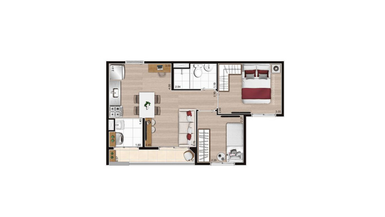 Imagem Apartamento com 2 Quartos à Venda, 45 m² em Jaguaré - São Paulo
