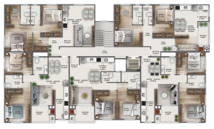 Imagem Apartamento com 2 Quartos à Venda, 75 m² em José Amândio - Bombinhas Imagem Apartamento com 2 Quartos à Venda, 75 m² em José Amândio - Bombinhas