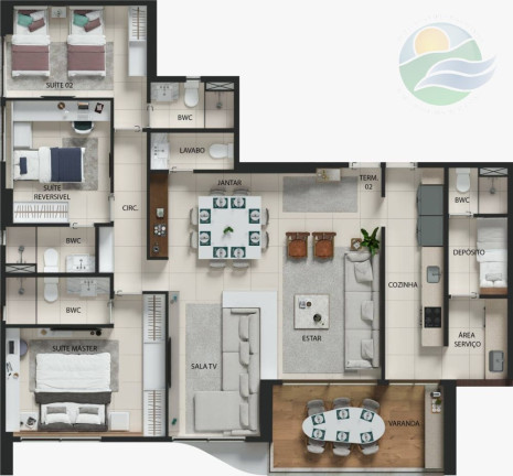 Imagem Apartamento com 4 Quartos à Venda, 131 m² em Boa Viagem - Recife Imagem Apartamento com 4 Quartos à Venda, 131 m² em Boa Viagem - Recife