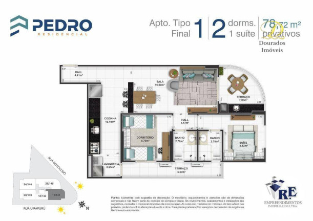 Imagem Apartamento com 1 Quarto à Venda, 51 m² em Tupi - Praia Grande
