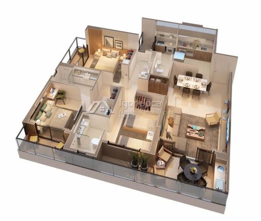 Imagem Apartamento com 3 Quartos à Venda, 107 m² em Cocó - Fortaleza Imagem Apartamento com 3 Quartos à Venda, 107 m² em Cocó - Fortaleza