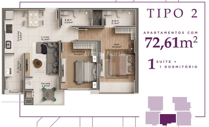 Imagem Apartamento com 2 Quartos à Venda, 77 m² em Centro - Itajaí