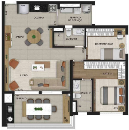 Imagem Apartamento com 2 Quartos à Venda, 64 m² em Tatuapé - São Paulo Imagem Apartamento com 2 Quartos à Venda, 64 m² em Tatuapé - São Paulo