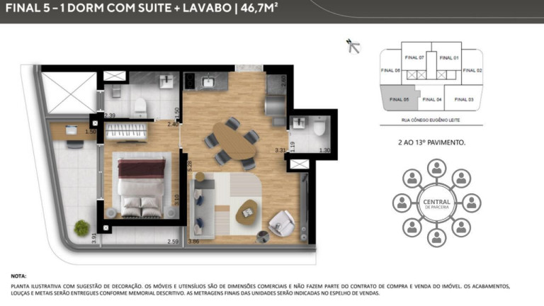 Imagem Apartamento com 1 Quarto à Venda, 46 m² em Pinheiros - São Paulo Imagem Apartamento com 1 Quarto à Venda, 46 m² em Pinheiros - São Paulo