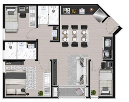 Imagem Apartamento com 2 Quartos à Venda, 355 m² em Ecoville - Curitiba Imagem Apartamento com 2 Quartos à Venda, 355 m² em Ecoville - Curitiba