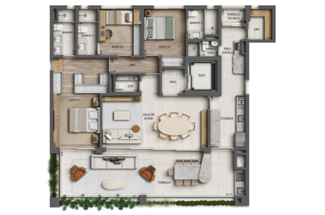 Imagem Cobertura com 3 Quartos à Venda, 392 m² em Moema - São Paulo