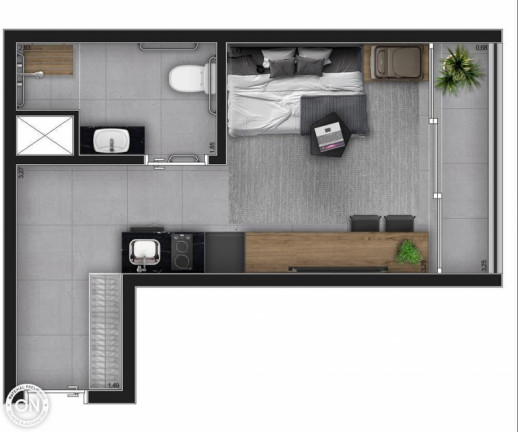 Imagem Studio à Venda, 28 m² em Moema Imagem Studio à Venda, 28 m² em Moema