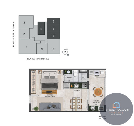 Imagem Loft com 1 Quarto à Venda, 31 m² em Itagua - Ubatuba Imagem Loft com 1 Quarto à Venda, 31 m² em Itagua - Ubatuba