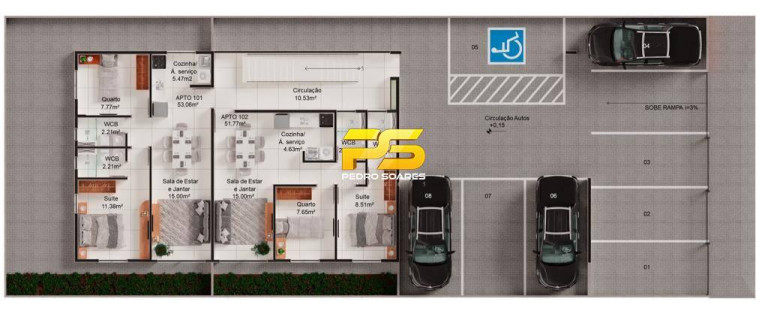 Imagem Apartamento com 2 Quartos à Venda, 53 m² em Bessa - João Pessoa Imagem Apartamento com 2 Quartos à Venda, 53 m² em Bessa - João Pessoa
