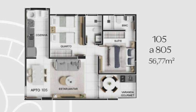 Imagem Apartamento à Venda, 23 m² em Jardim Oceania - João Pessoa