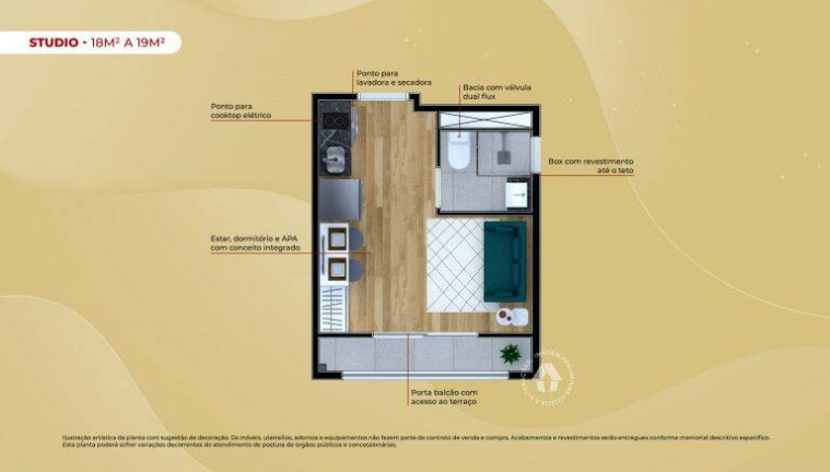 Imagem Apartamento com 1 Quarto à Venda, 68 m² em Vila Santana - São Paulo