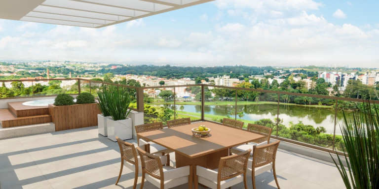 Imagem Cobertura com 4 Quartos à Venda, 190 m² em Bacacheri - Curitiba