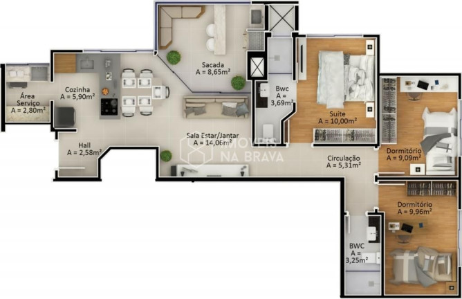 Imagem Cobertura com 3 Quartos à Venda, 139 m² em Ressacada - Itajaí Imagem Cobertura com 3 Quartos à Venda, 139 m² em Ressacada - Itajaí