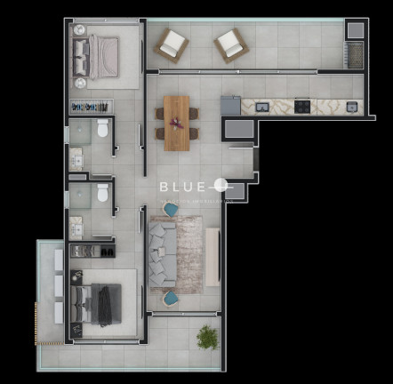 Imagem Imóvel com 1 Quarto à Venda, 50 m² em Centro - Torres