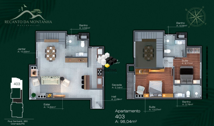 Imagem Apartamento com 1 Quarto à Venda, 48 m² em Centro - Gramado Imagem Apartamento com 1 Quarto à Venda, 48 m² em Centro - Gramado