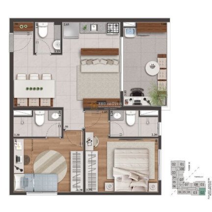 Imagem Apartamento com 1 Quarto à Venda, 33 m² em Presidente Altino - Osasco Imagem Apartamento com 1 Quarto à Venda, 33 m² em Presidente Altino - Osasco