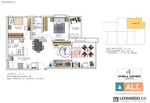 Imagem Apartamento com 1 Quarto à Venda, 40 m² em Umarizal - Belém Imagem Apartamento com 1 Quarto à Venda, 40 m² em Umarizal - Belém