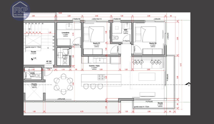 Imagem Apartamento com 2 Quartos à Venda, 85 m² em Jurerê Internacional - Florianópolis