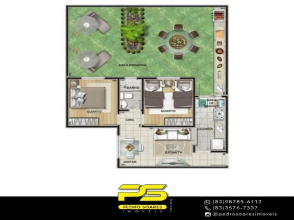 Apartamento com 2 Quartos à Venda, 110 m² em Cuiá - João Pessoa