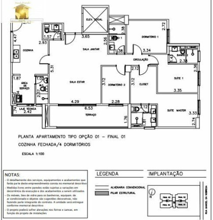 Imagem Apartamento com 3 Quartos à Venda, 130 m² em Centro - Diadema