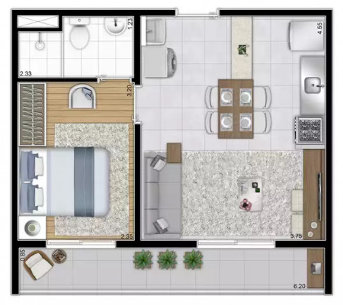 Imagem Apartamento com 2 Quartos à Venda, 34 m² em Santa Cecília - São Paulo Imagem Apartamento com 2 Quartos à Venda, 34 m² em Santa Cecília - São Paulo