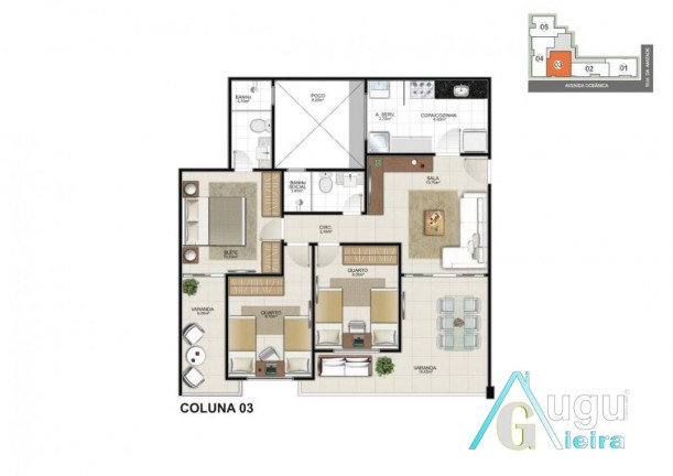 Imagem Apartamento com 3 Quartos à Venda, 88 m² em Praia Do Morro - Guarapari Imagem Apartamento com 3 Quartos à Venda, 88 m² em Praia Do Morro - Guarapari