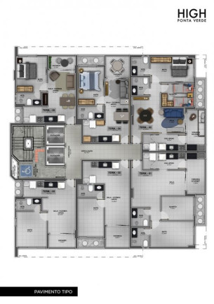 Imagem Apartamento com 1 Quarto à Venda, 44 m² em Ponta Verde - Maceió