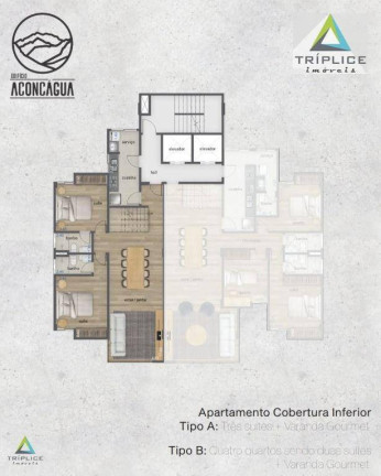 Imagem Cobertura com 3 Quartos à Venda, 180 m² em São Mateus - Juiz De Fora Imagem Cobertura com 3 Quartos à Venda, 180 m² em São Mateus - Juiz De Fora