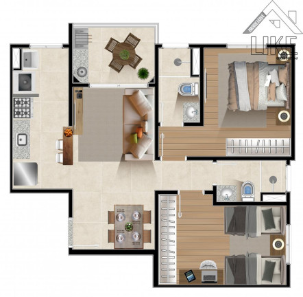 Imóvel com 3 Quartos à Venda, 74 m² em Centro - Jacareí
