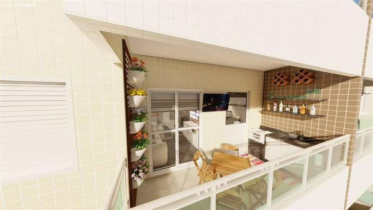Imagem Apartamento com 2 Quartos à Venda, 66 m² em Vila Caiçara - Praia Grande